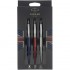 Набор Parker Jotter London Trio: гелевая ручка Red CT + шариковая ручка Blue CT + карандаш Stainless Steel CT и ежедневника триколор в Новосибирске