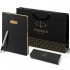 Набор Parker Jotter Stainless Steel GT из перьевой ручки и черного ежедневника недатированного в Новосибирске