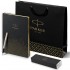 Набор Parker Jotter Stainless Steel GT из перьевой ручки и ежедневника недатированного черного цвета в Новосибирске