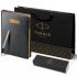 Набор Parker Jotter Stainless Steel GT из перьевой ручки и черного ежедневника в Новосибирске