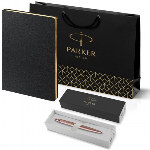 Набор Parker Jotter XL SE20 Monochrome Rose Gold из шариковой ручки и ежедневника черного цвета в Новосибирске