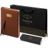 Набор Parker Jotter XL SE20 Monochrome Black из шариковой ручки и ежедневника коричневого цвета в Новосибирске