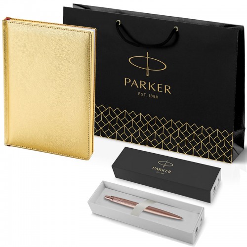 Набор Parker Jotter XL SE20 Monochrome Rose Gold из шариковой ручки и ежедневника золотого цвета в Новосибирске