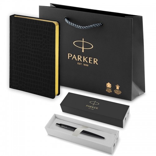 Набор Parker Jotter XL SE20 Monochrome Black из шариковой ручки и ежедневника черного цвета в Новосибирске