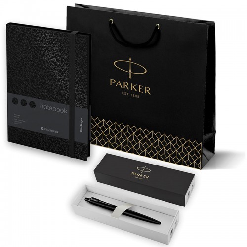 Набор Parker Jotter XL SE20 Monochrome Black из шариковой ручки и ежедневника черного цвета в Новосибирске
