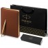 Набор Parker Jotter XL SE20 Monochrome Gold из шариковой ручки и ежедневника коричневого цвета в Новосибирске