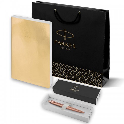 Набор Parker Jotter XL SE20 Monochrome Rose Gold из шариковой ручки и ежедневника золотистого цвета в Новосибирске