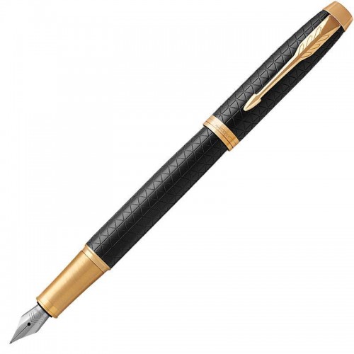 Перьевая ручка Parker (Паркер) IM Premium Black/Gold GT F в Новосибирске
