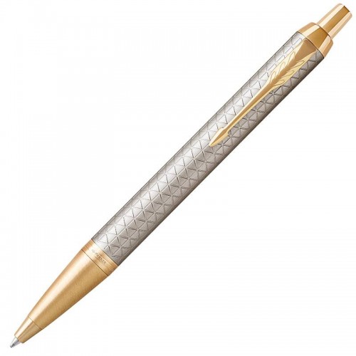 Шариковая ручка Parker (Паркер) IM Premium Warm Silver/Gold GT в Новосибирске
